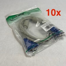 1.5M 15 Pin VGA To VGA Cable Lot of 12 picture