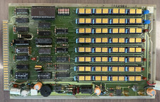 Vintage Memory Board with 32 Mostek MK4332D-3 Gold IC Chips picture