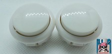 🕹 COMPETITION PRO 2 x Button White / Fire Buttons / Amiga / Atari / C64 🕹 picture