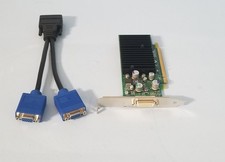 Nvidia PCI-e NVS-280 64MB Graphics Card dms-59 dual VGA cable picture