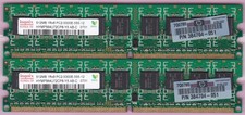 1GB 2x512MB HYNIX PC2-5300E DDR2-667 ECC KIT HYMP564U72CP8-Y5 AB-C HP 384704-051 picture