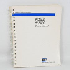 Vintage 1990s Digicom Systems Inc. Milpitas CA 9624LE 9624PC User's Manual Rare picture