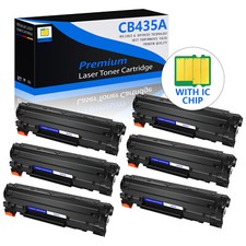 1-6PK CB435A 35A Toner Cartridge For HP LaserJet P1005 P1006 P1009 Printer Lot picture