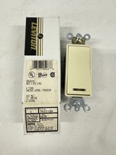 Leviton 5621-2A Decora 20A Single Pole Rocker Switch Almond 120/277V New picture