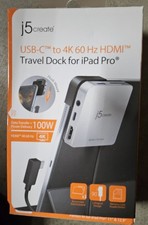 j5create JCD612 USB-C iPad Pro Dock – 4K 60Hz HDMI – 100W PD picture