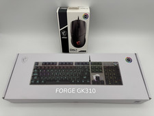 MSI FORGE GK310 Gaming Keyboard / Clutch GM41 Mouse Combo picture