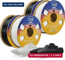 OVERTURE PETG Filament 1.75mm Bundle 4kg, High Speed 3D Printer Filament, Neatly picture