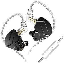 KZ ZSN PRO X In-Ear Earbud Headphones with Mic Dual Driver 1BA+1DD Hybrid Black picture