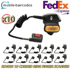 10Pcs RS4000 1D CORDED RING FINGER SCANNER Symbol  Zebra RS4000-HPCSWR picture