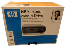 HP Personal Media Drive HD1600 160GB External Drive box, cables, disc, manuals picture