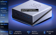 UBox Mini PC Ryzen 6600H Processor AMD CPU 16GB + 512GB SSD Windows 11 Comp picture