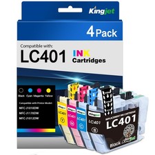LC401 Ink Cartridges for Brother LC401 Ink Cartridges with MFC-J1010DW MFC-J1... picture