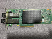 Dell 8GT11 Emulex LPE35002 Dual Port 32GB HBA Half Height Bracket w/ SFPs picture