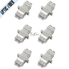6Pcs LC to LC Metal SM/MM Duplex Optic Fiber Connector Optical Adapter Coupler picture