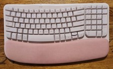 Logitech Wave Keys Wireless Ergonomic Keyboard - Rose [920-012276] *NO DONGLE* picture
