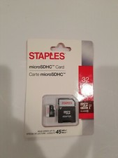Staples 32GB High Speed Micro SDHC Card Class 10 with SD Adapter 1668535 picture