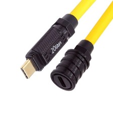 chenyang USB4 USB-C Extension Cable 20Gbps 140W 8K 5K 4K@60Hz 1.0M, Yellow picture