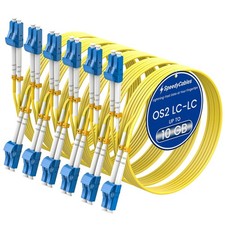 SpeedyCables- 2M-6Pack OS2 LC to LC Fiber Patch Cable, 1G/10Gb Duplex 9/125um picture