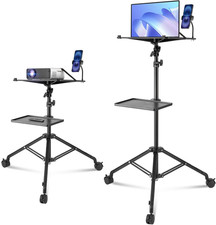 Projector Stand with Wheels, Laptop Stand Tripod Adjustable Height from 31.3 to picture