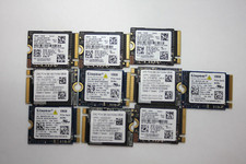 LOT of 10pcs 128GB M.2 PCIE NVME 2230 SSD 100% Health WD, SAMSUNG, KINGSTON picture