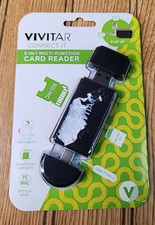 BRAND NEW Vivitar Connect It 5 in 1 Multi Function Card Reader OTG USB USB-C picture