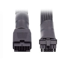 CY 12VHPWR ATX3.0 PCI-E 5.0 Power Modular Cable Male to Female Extension 17cm... picture
