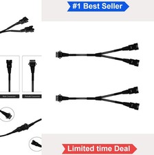 LED Splitter Y Cable 1 Female to 2 Male 4 Pin for 5050 RGB Neon Strip Lights picture