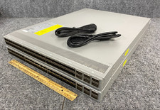 Lot of 2 Cisco Nexus N3K-C34180YC 48-Port Switches w/ Power Cords (As-Is) picture
