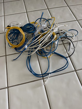 Lot of Multicolor RJ-45 Ethernet Patch Cables, Round, RJ-45 to RJ-45 picture