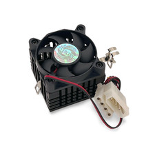 586 CPU Socket 370 CPU Fan PGA370 Celeron AMD K6 - Black picture