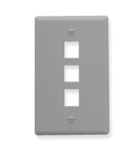 ICC ICC-FACE-3-GR IC107F03GY - 3Port Face - Gray picture