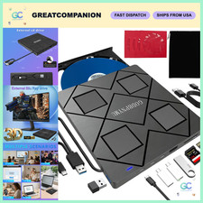 8-in-1 USB-C External Blu-ray Drive, Hub & Card Reader for Laptop & PC picture