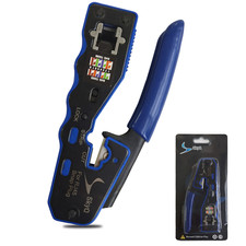 RJ45 Pass Through Crimping Tool for Network Cat6 Cat5-All in One  RJ45 Crimper picture