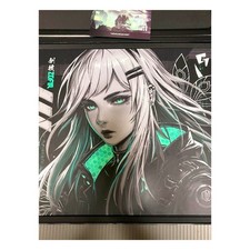 GLSSWRKS ZOFIA Glass Mouse Pad Premium Gaming Mousepad Cloth Feet Japan USED picture