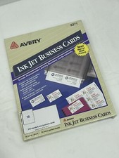 Avery Dennison 8371-250 Cards 2x3.5 White Inkjet- Kit - Upgrade FACTORY SEALED picture