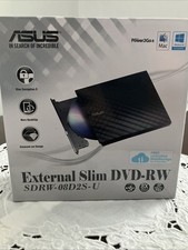 Asus SDRW-08D2S-UBGACI 8x External Dvd Writer Black Ext Slim Portable Diamond picture