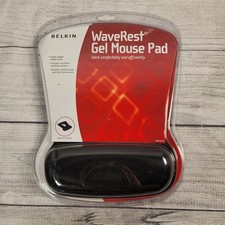 Belkin WaveRest Gel Mouse Pad Black Ergonomic Wrist Rest F8E262-BLK New picture
