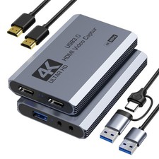 Video Capture Card, USB 3.0 Capture Card 4K HDMI Loop-Out, 4K 60FPS/1080P 240... picture