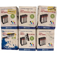 6pk Dataproducts Ink for Canon PGI-280XL CLI-281XL Black Cyan Magenta Yellow picture