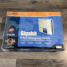 Linksys EG008W Gigabit 8-Port Workgroup External Desktop Switch Cisco READ picture