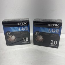 TDK 3.5in 1.44MB - (2) 10-PACK - IBM Formatted High Density Floppy Disks picture