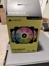 Corsair SP120 RGB ELITE 120mm RGB Case Fan Kit 3-Pack w/ Lighting Node CORE picture