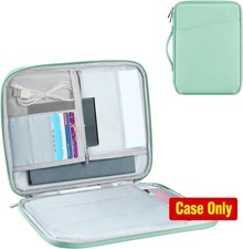 11 Inch iPad Sleeve Case, Samsung Galaxy Tab, Accessory Pockets, PU Mint Green picture