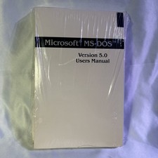Microsoft MS-DOS 5.0 Operating System Brand New, Sealed picture