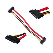 12 Inch Male To Female 7+15 Pin Serial SATA Data Power Combo Extension picture