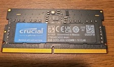 Crucial 8GB DDR5 RAM Stick, 4800MHz, CL40 Laptop Memory CT8G48C40S5 picture