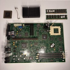 Compaq Socket 7 Motherboard Intel Pentium MMX 166MHz CPU 32MB RAM Vintage PC Kit picture