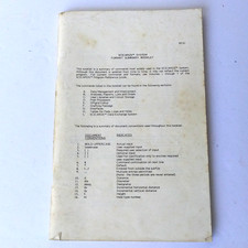 Vintage 1983 SCICARDS System Format Summary Booklet PCB CAD Software Reference picture