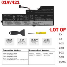 🧡LOT OF 01AV421 Battery For Lenovo T470 T480 A475 01AV419 01AV420 01AV489 24Wh picture