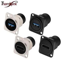 Metal Round/D Type Module RJ45 CAT6&USB 2.0/3.0&Type C&HDMI-Jack Socket Panel picture